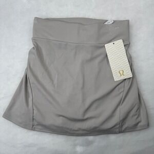 NWT Lululemon Circuit Breaker Skirt II Size 6 Gray Pleated Athletic Skort Women